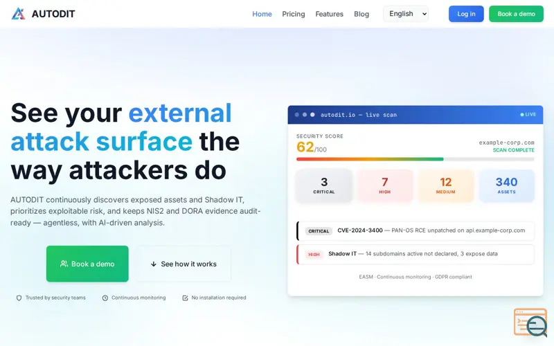 Screenshot of AUTODIT