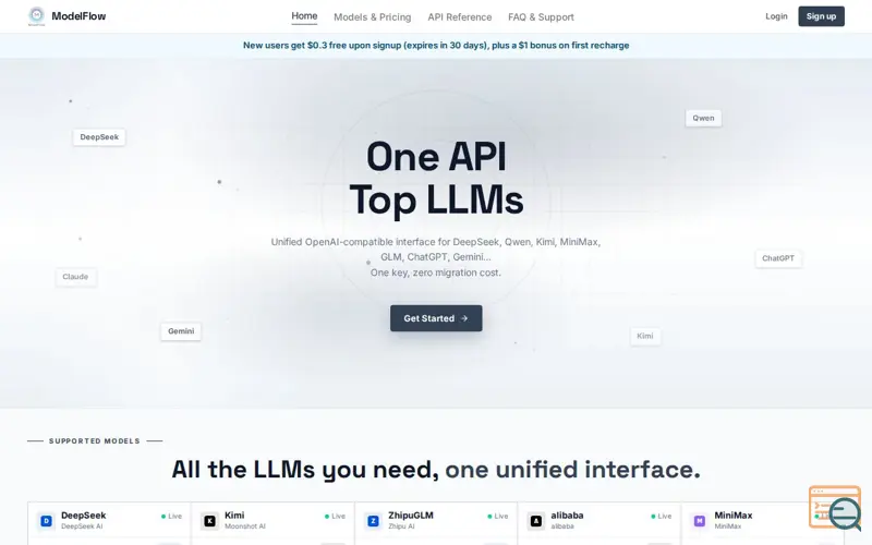 Screenshot of ModelFlow