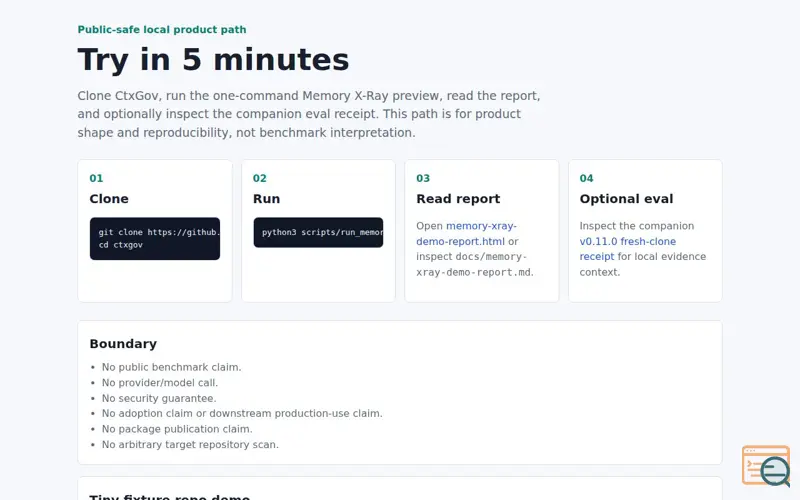 Screenshot of CtxGov
