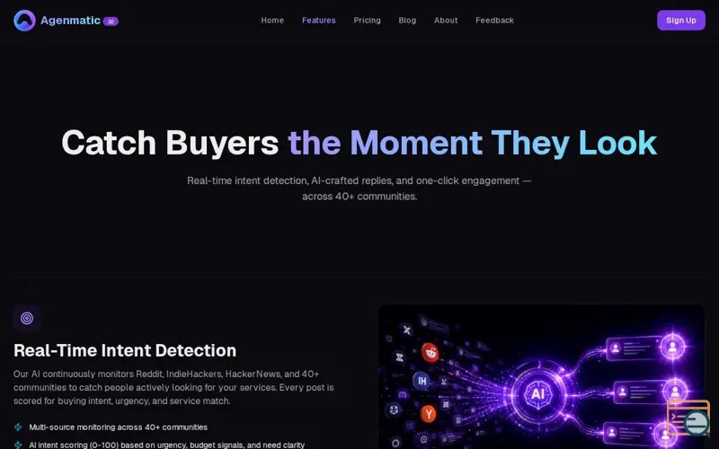 Screenshot of Agenmatic