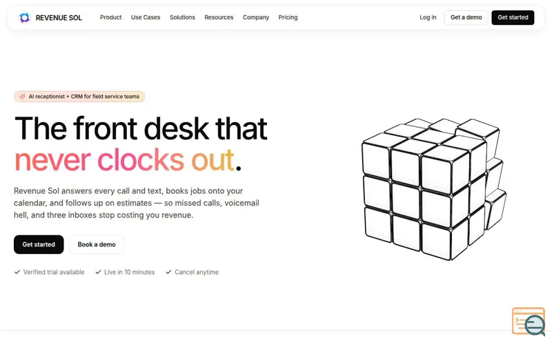 Screenshot of RevenueSol