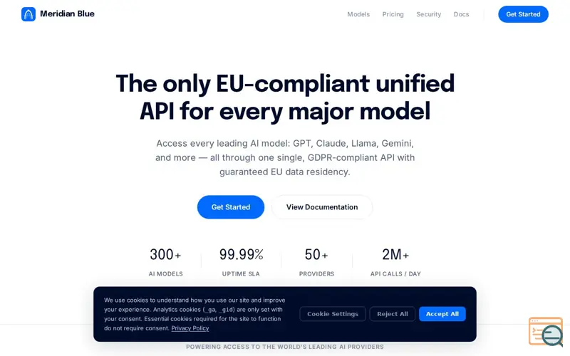 Screenshot of Meridian Blue