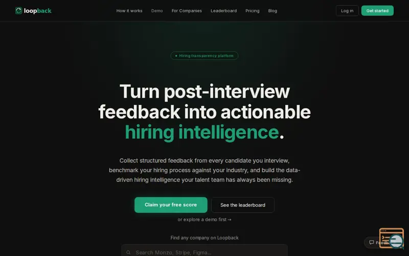 Screenshot of Loopback