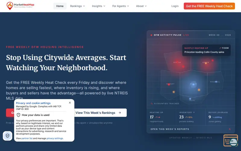Screenshot of MarketHeatMap