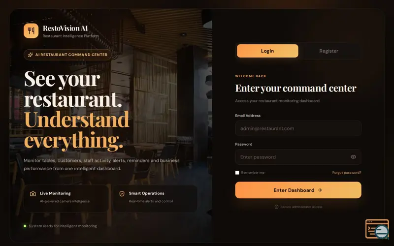 Screenshot of RestoVision AI