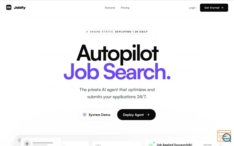 Screenshot of Jobify