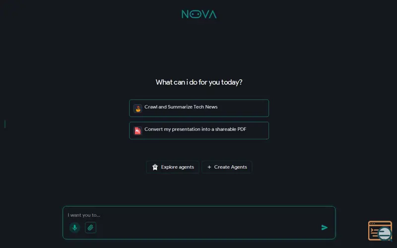 Screenshot of Nova