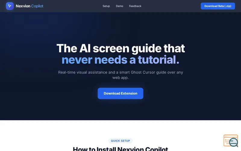 Screenshot of Nexvion Copilot