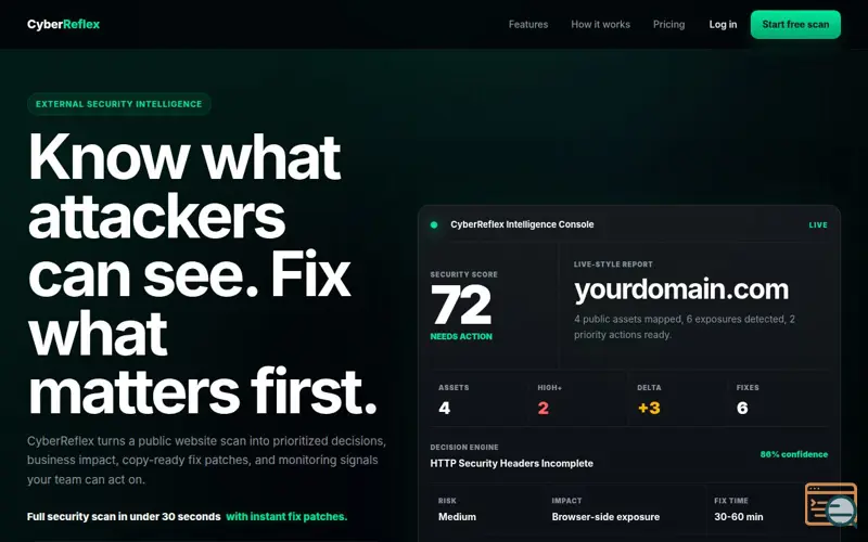 Screenshot of CyberReflex 