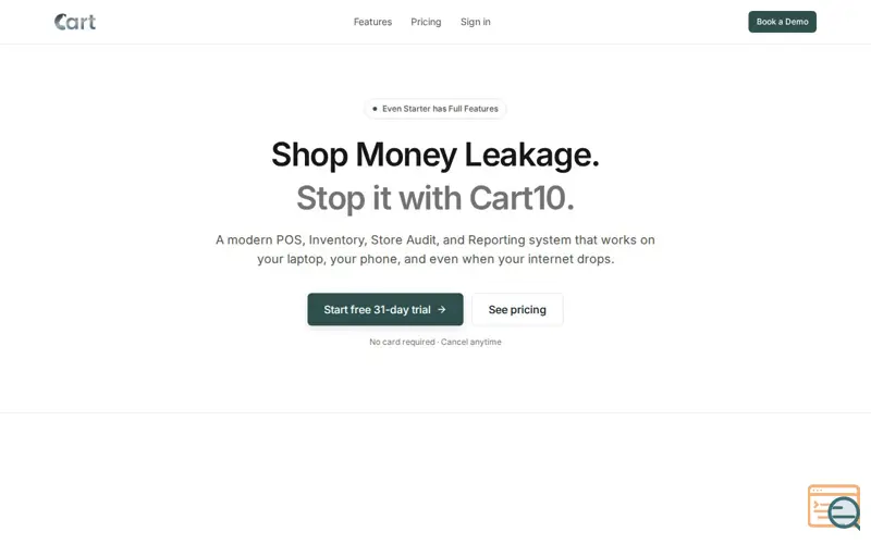 Screenshot of Cart10