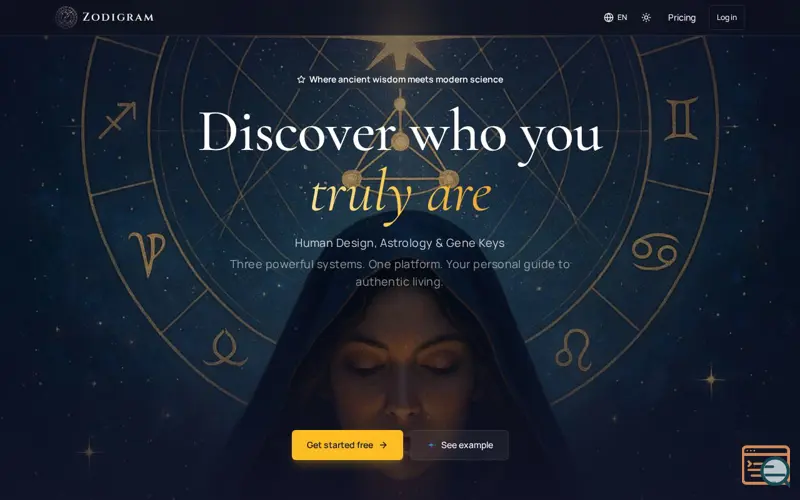 Screenshot of Zodigram