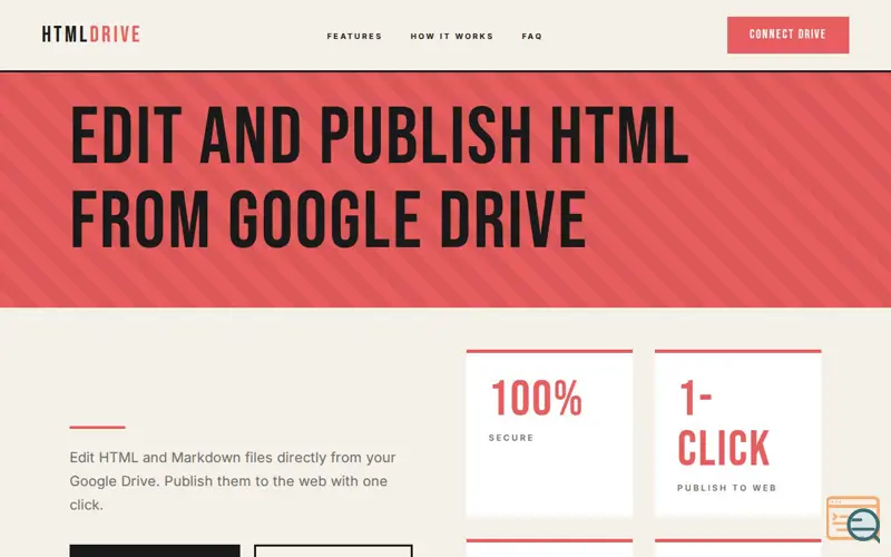 Screenshot of HTMLDrive