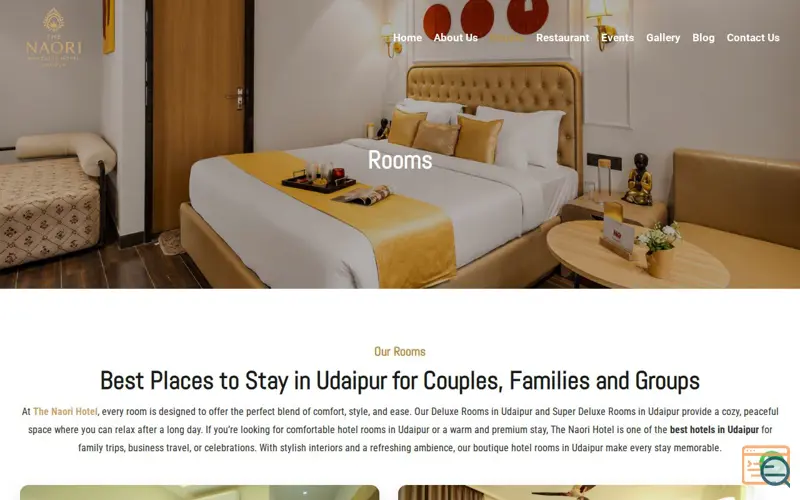 Screenshot of The Naori Udaipur
