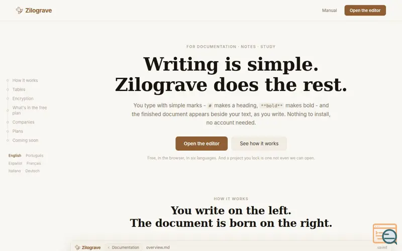Screenshot of Zilograve