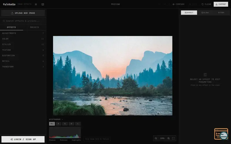 Screenshot of fx/studio