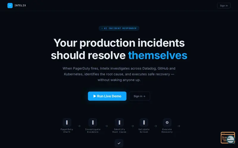 Screenshot of Intelix