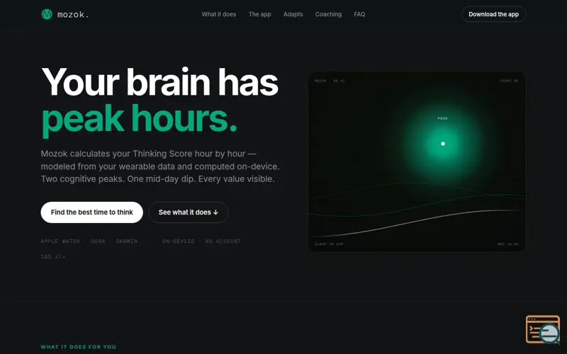 Screenshot of Mozok