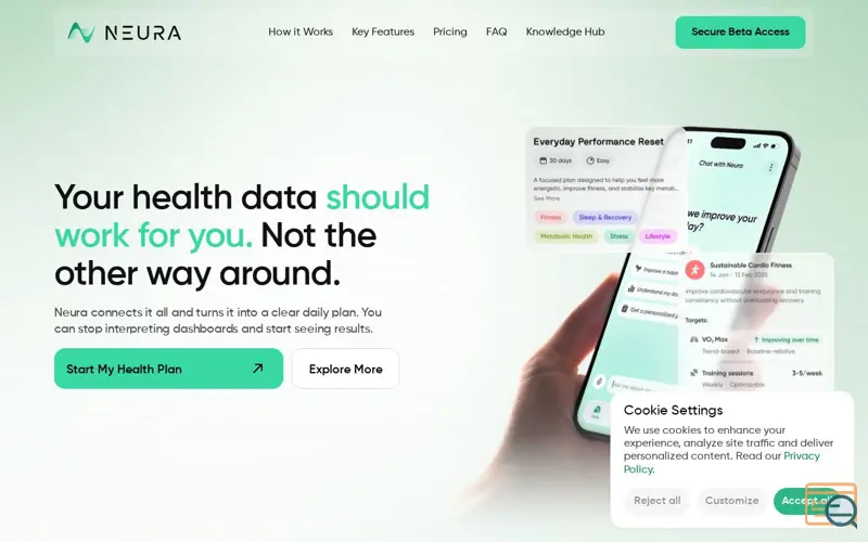 Screenshot of Neura Health