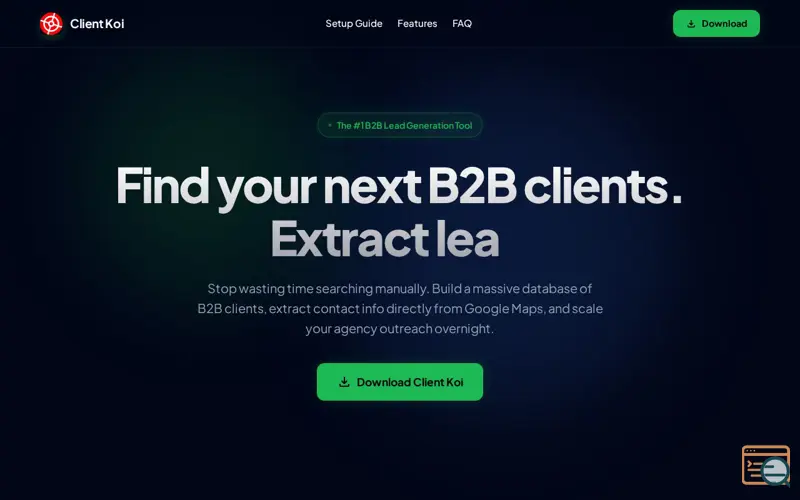 Screenshot of Client Koi