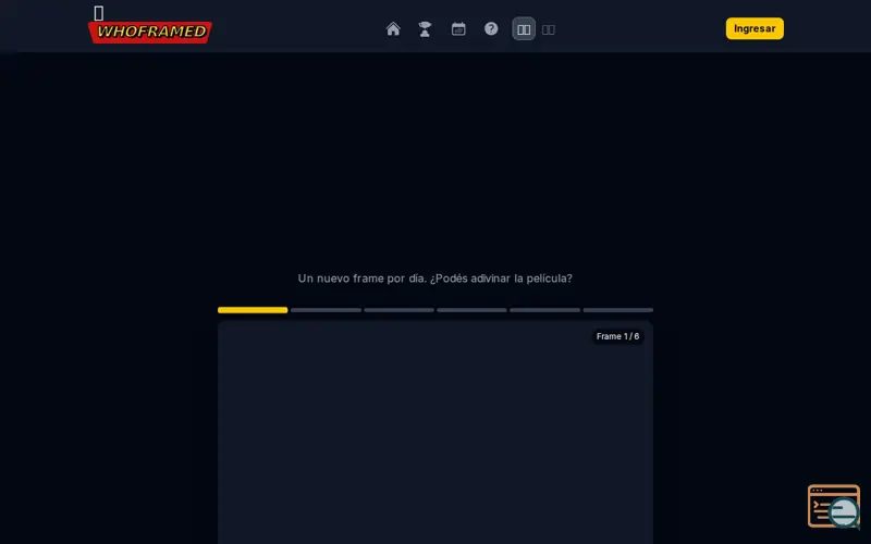 Screenshot of WhoFramed