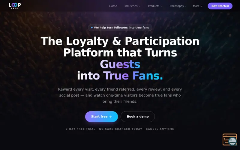 Screenshot of Loop Fans