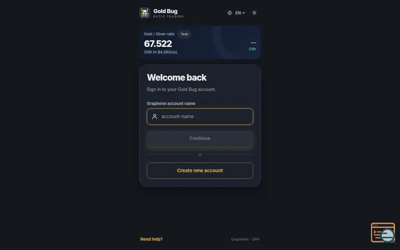 Screenshot of GOLD BUG — Soft Launch