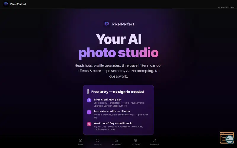 Screenshot of Pixel Perfect by Function Labs