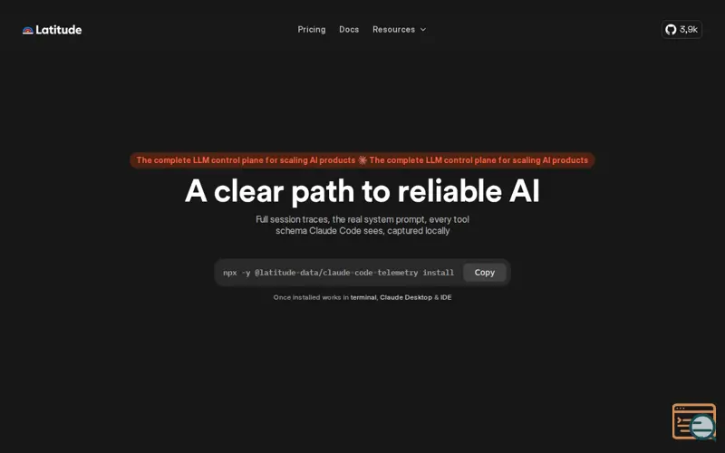 Screenshot of Latitude for Claude Code