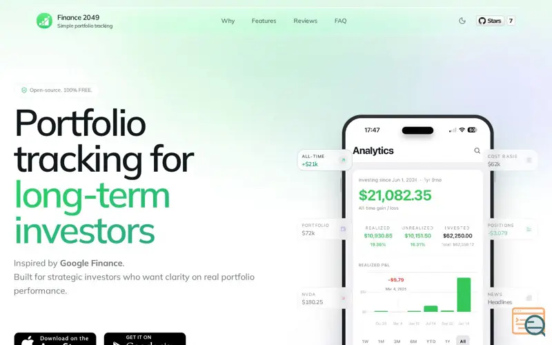Screenshot of Finance 2049