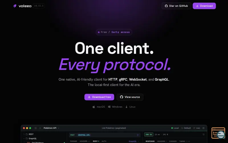 Screenshot of Voleeo