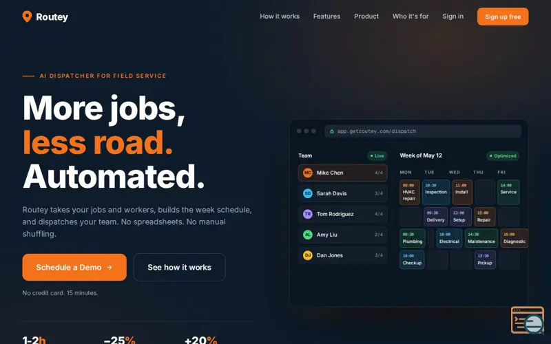 Screenshot of Routey