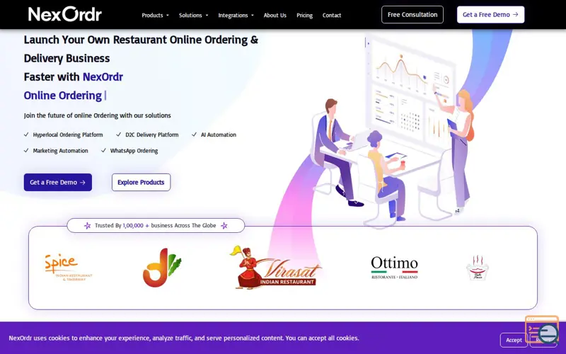 Screenshot of NexOrdr | Online Ordering Platform