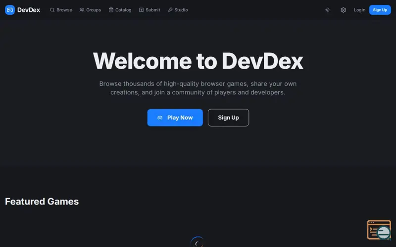Screenshot of DevDex