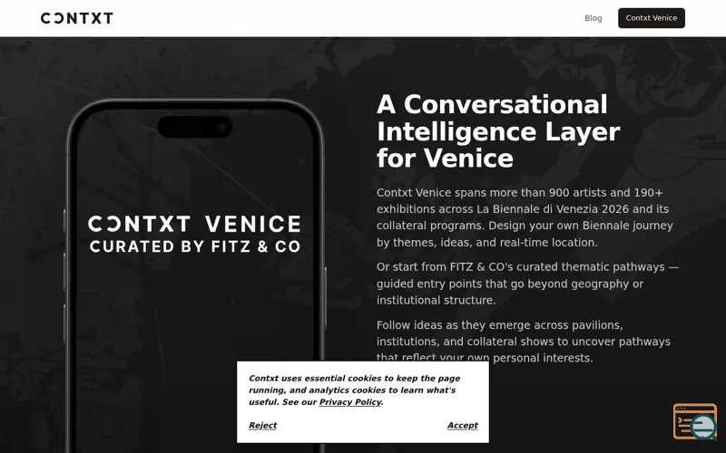 Screenshot of CONTXT