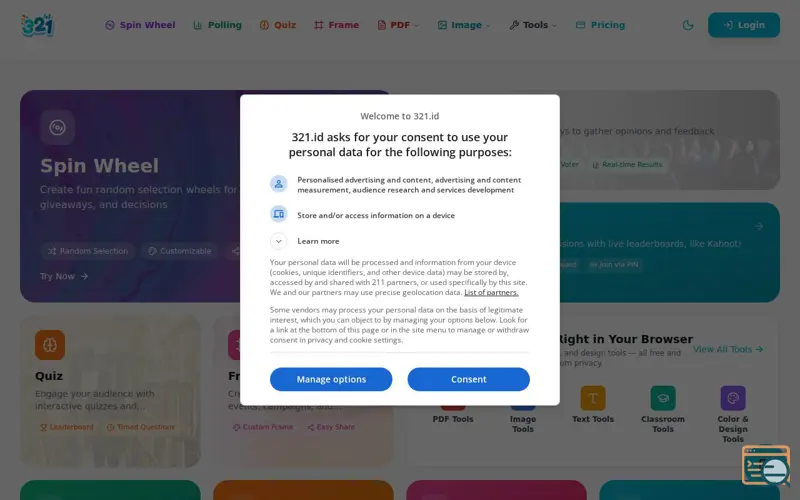 Screenshot of 321.id