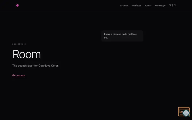 Screenshot of Room · LogicBasis, a launch using Infomaniak DNS