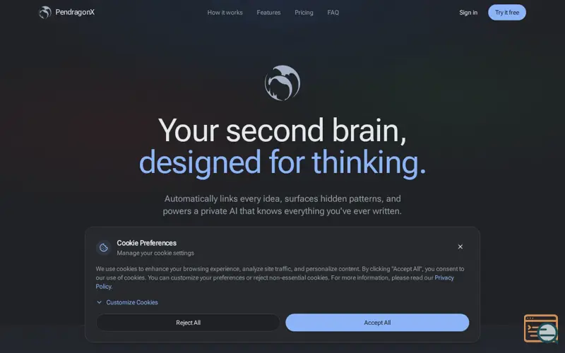 Screenshot of PendragonX