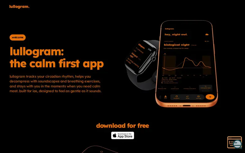 Screenshot of lullogram.
