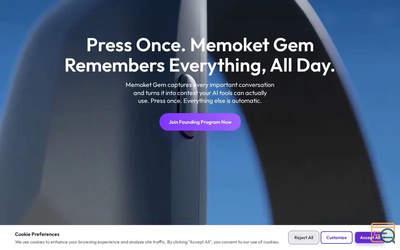 Screenshot of Memoket Gem