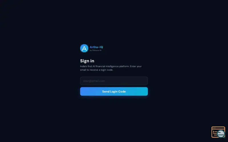 Screenshot of ARTHA -IQ - Your Financial Guide