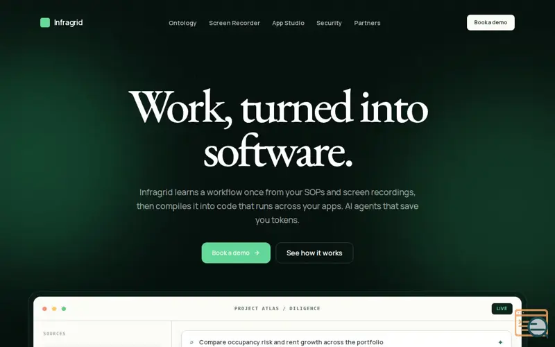 Screenshot of Infragrid