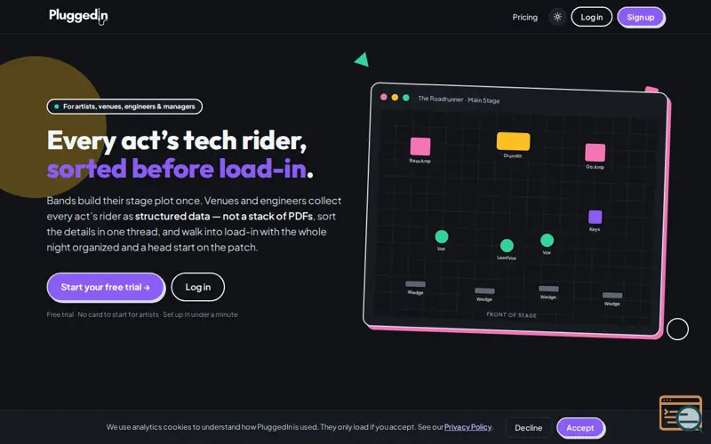 Screenshot of PluggedIn