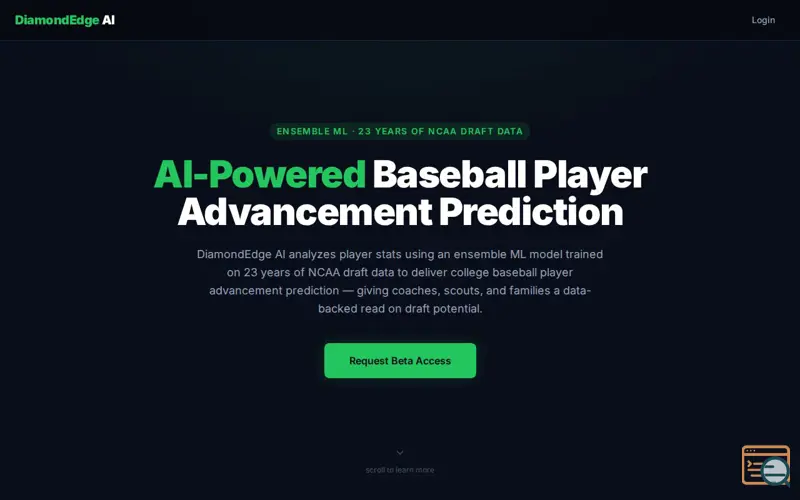 Screenshot of DiamondEdge AI