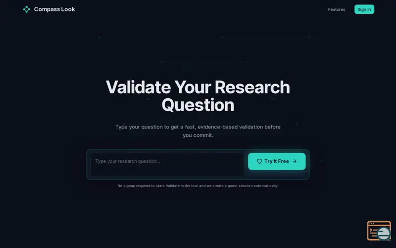 Screenshot of Compass Look