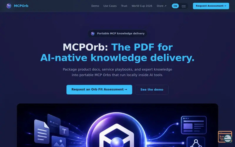 Screenshot of MCPOrb - The PDF for the AI Era (MCP)