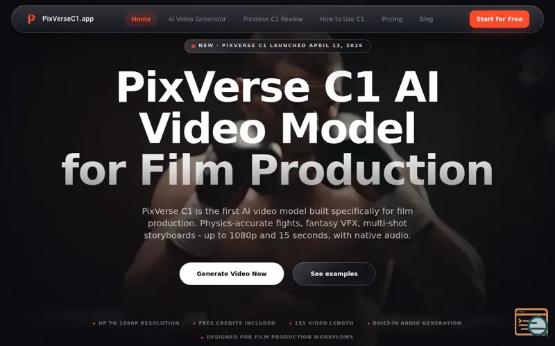Screenshot of PixVerse C1