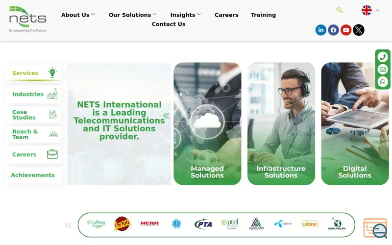 Screenshot of NETS International