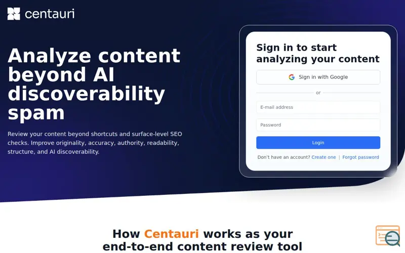 Screenshot of Centauri