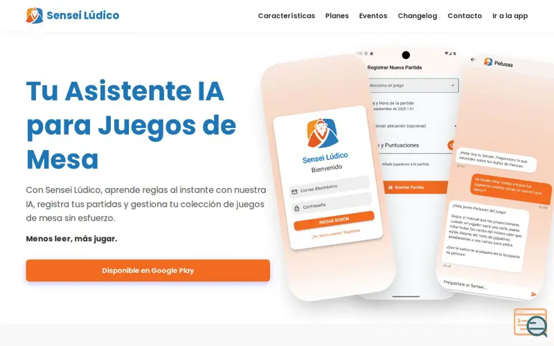 Screenshot of Sensei Lúdico