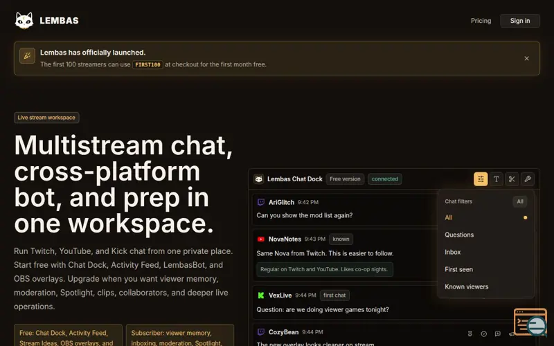 Screenshot of Lembas